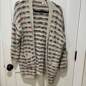 Debut Multicolor Textured Women's Cardigan
